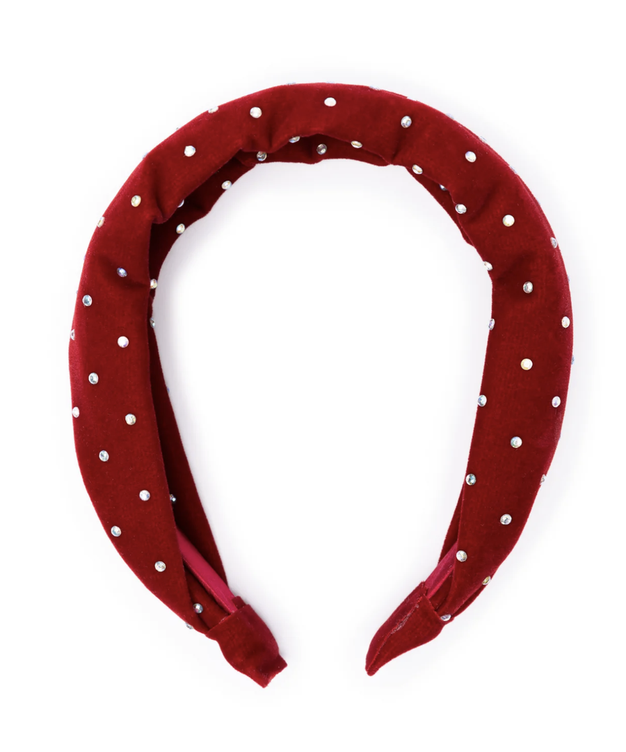 Great Pretenders - Sparkle Red Velvet Headband