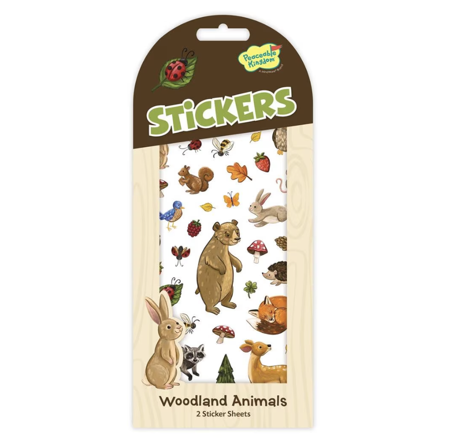 Peaceable Kingdom - Woodland Animal Stickers