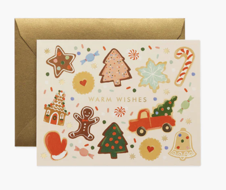 Rifle Paper Co - Holiday Cookies Card