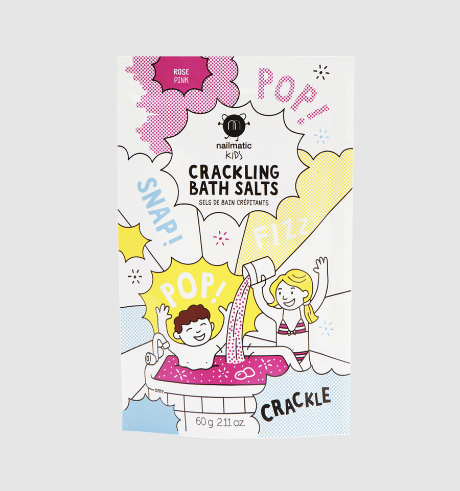 Nailmatic - Colored Crackling Bath Salts - Pink