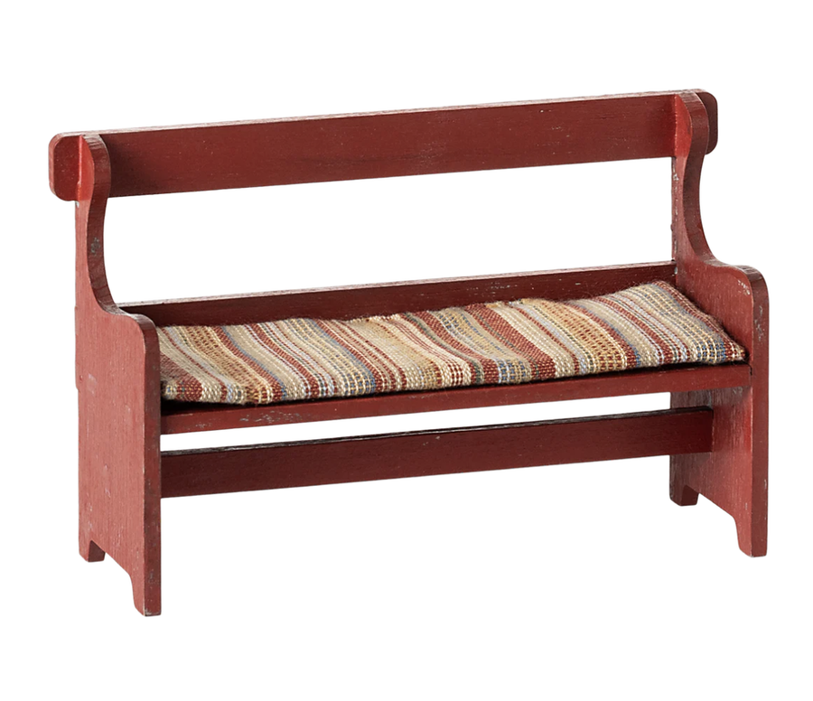 Maileg - Bench, Mouse - Red