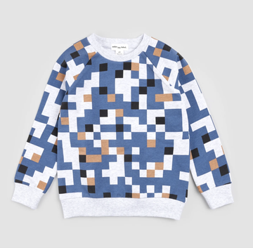 Miles the Label - Pixelboard Sweatshirt - Heather Grey