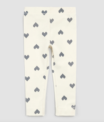 Miles the Label - Pixel Heart Print Leggings - Birch