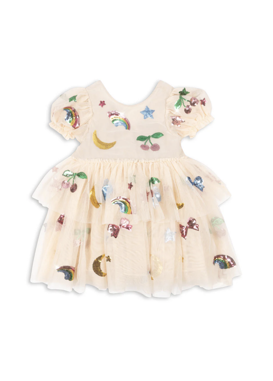 Konges Slojd - Yvonne Puff Dress - Rainbow Twinkle