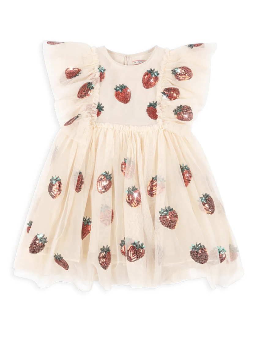 Konges Slojd - Yvonne Frill Dress - Strawberry