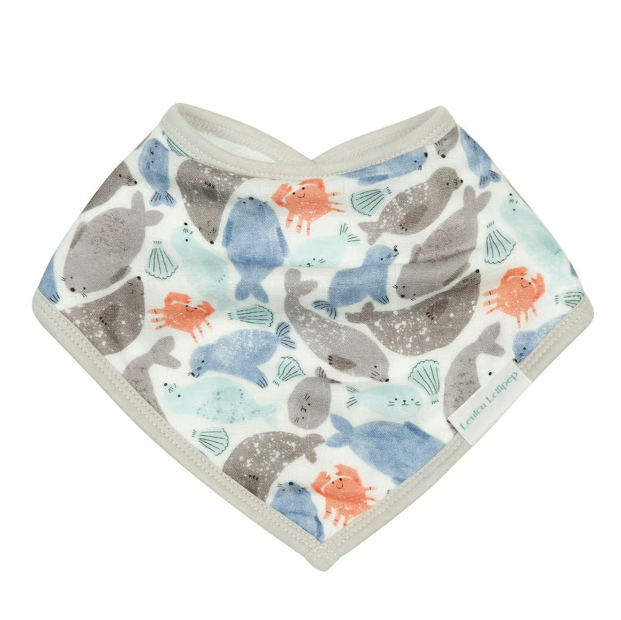 Loulou Lollipop - Bandana Bib Set - Seals