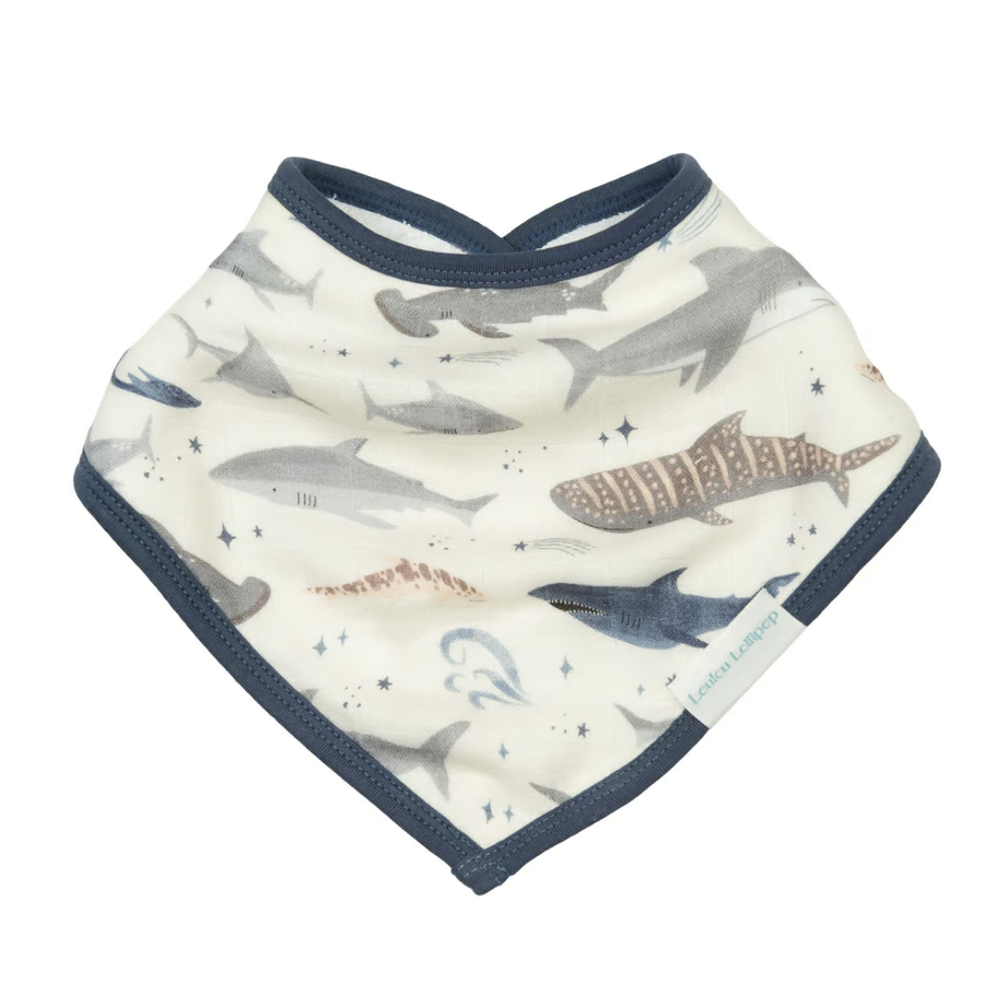 Loulou Lollipop - Bandana Bib Set - Sharks