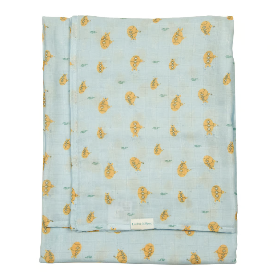 Loulou Lollipop - Muslin Swaddle - Ocean Explorer