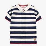Souris Mini - Striped Tunic Dress - Cream and Blue
