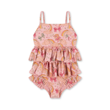 Konges Slojd - Manuca Frill Swimsuit - Rainbow Bow
