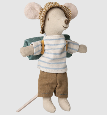 Maileg - Hiker Mouse - Big Brother - Stripes