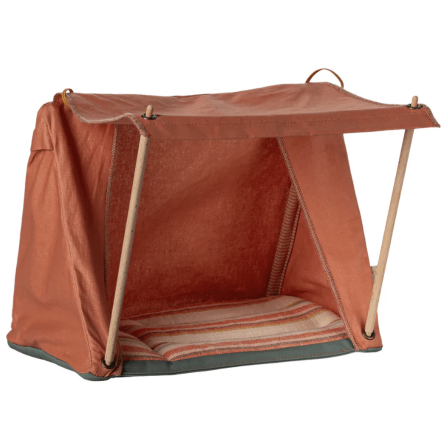 Maileg - Happy Camper Tent - Orange Strip