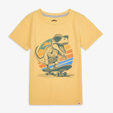 Appaman - Graphic Short Sleeve Tee - Pale Yellow Dinosaur