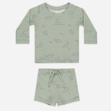 Quincy Mae - Finn Rashguard + Short Set - Dino