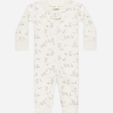 Quincy Mae - Zip Longsleeve Footie - Bunnies