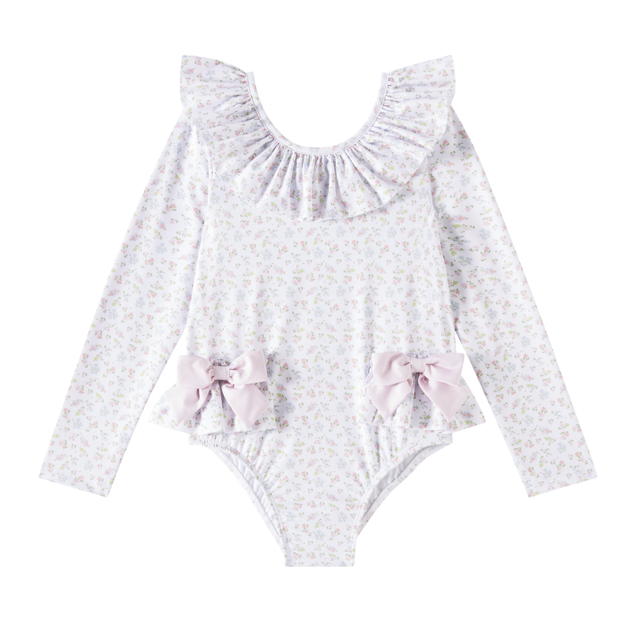 Patachou - Rashguard Swimsuit - Delicate Flowers