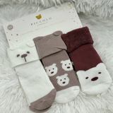 Piccolo Bambino - 3 Pair Socks - Red