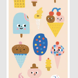 Ooly - Stickiville: Skinny Stickers - Ice Cream