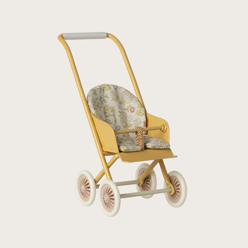Maileg -  Micro Stroller - Yellow