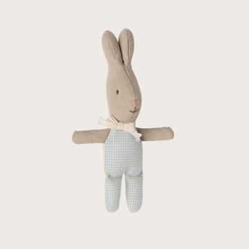Maileg - Rabbit, My - Light Blue Check