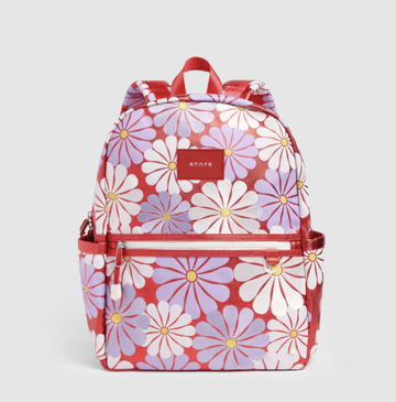 State Bags - Kane Double Pocket Backpack - Ruby Floral
