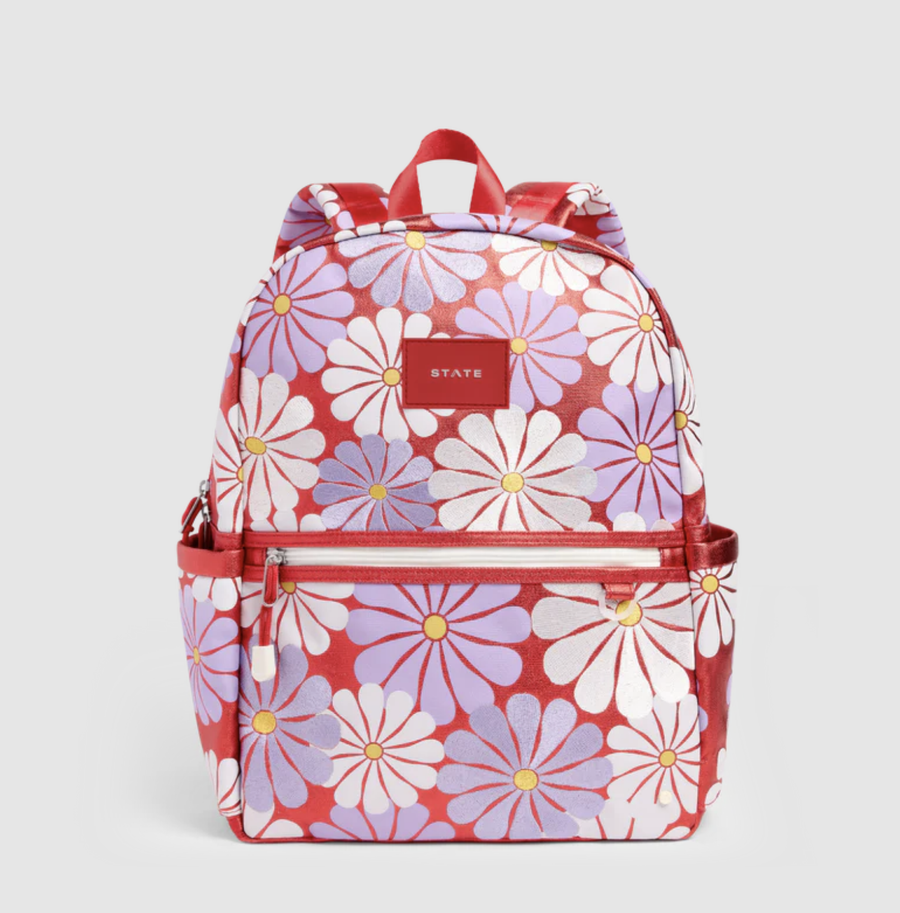 State Bags - Kane Double Pocket Backpack - Ruby Floral