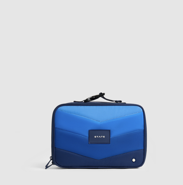 State Bags - Rodgers Lunch Box - Blue Chevron