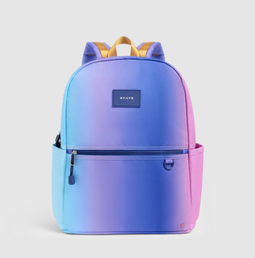 State Backpacks - Kane Double Pocket Large - Blue/Pink Gradient