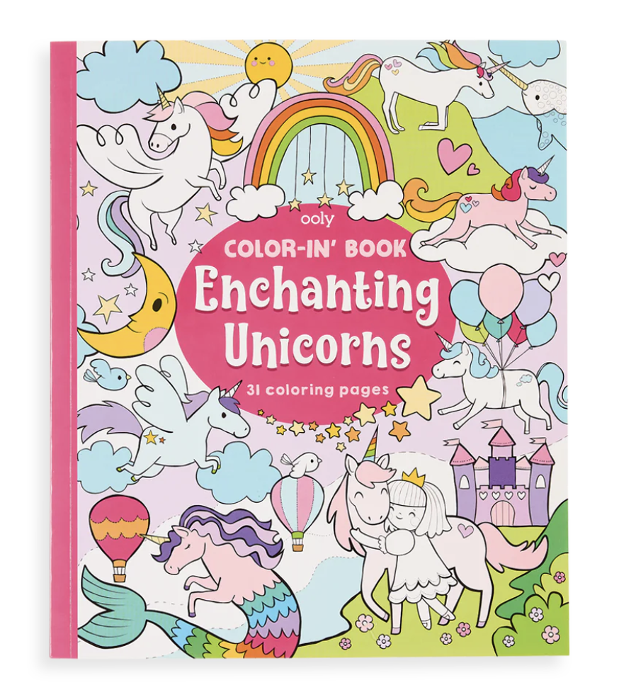 Ooly - Color-In-Book: Enchanting Unicorns (8