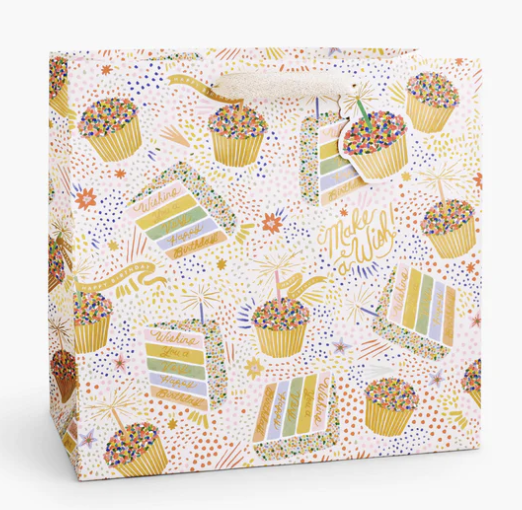 Rifle Paper Co. - Large Gift Bag - Birthday Cake