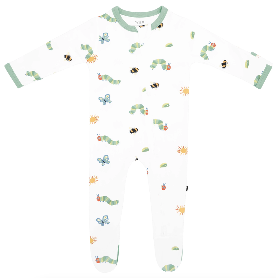 Kyte Baby - Zippered Footie - The Very Hungry Caterpillar