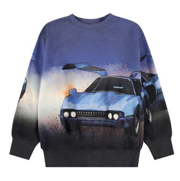 Molo - Sweatshirt - Mattis Car Blue
