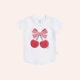Hux - Cherry Pie Tee - Crisp White