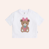 Hux - Strawberry Huxette Boxy Tee - Crisp White
