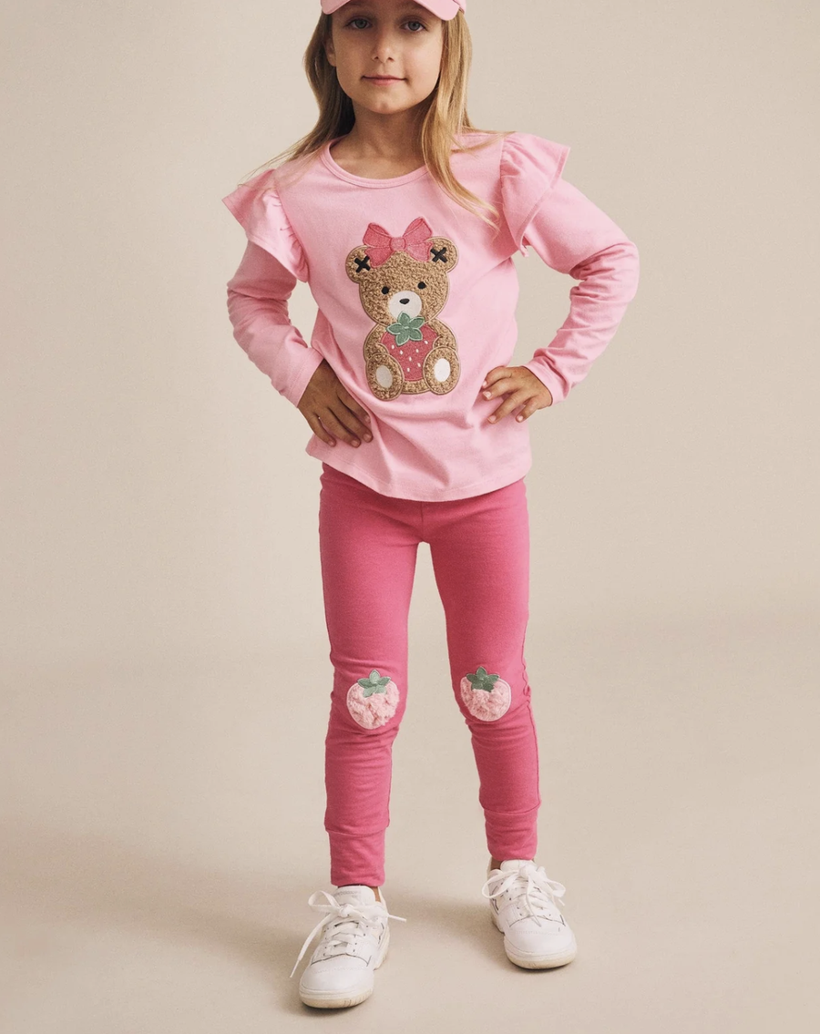 Hux - Strawberry Leggings - Berry Pink