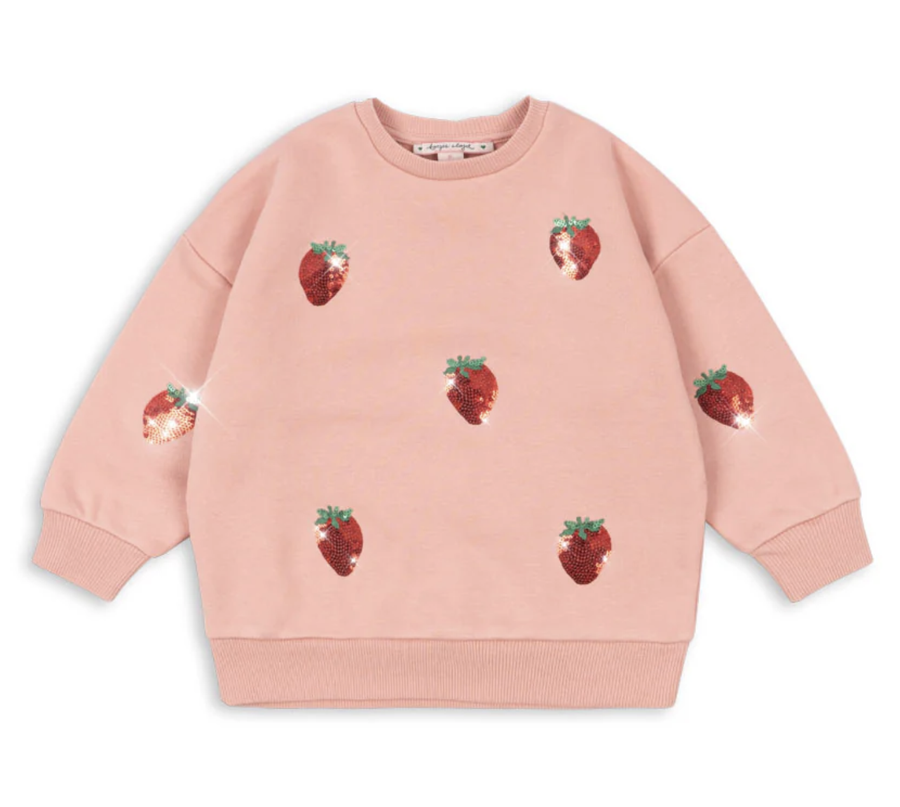 Konges Slojd - Lou Sequin Sweat Shirt OCS - mellow rose