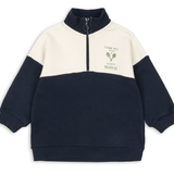 Konges Slojd - Loupylou Half Zip Sweat - Total Eclipse
