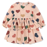 Konges Slojd - Elin Dress - Coeur Rose Coloré