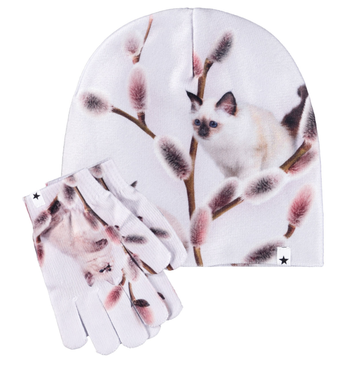 Molo - Kaya Hat & Gloves Set - Willow Cat