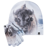 Molo - Kaya Hat & Gloves Set - Bison Close Up