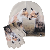 Molo - Kaya Hat & Gloves Set - Fox Cubs