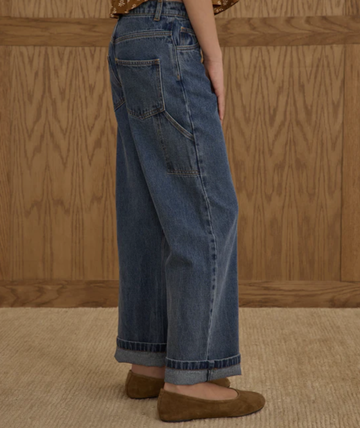 Rylee & Cru - Baggy Wide Leg Pant - Indigo Denim