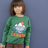 Whistle & Flute - Kawaii Soft Mountains Sweatshirt - Forest
