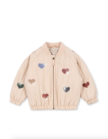 Konges Slojd - Juno Sequin Bomber Jacket - Cameo Rose