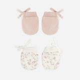Quincy Mae - No Scratch Mittens, Set of 2 - Rose, French Garden