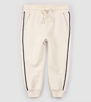 Miles the Label - Birch Joggers with Blue Stripe