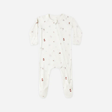 Quincy Mae - Bamboo Zip Footie - Winter Wonderland