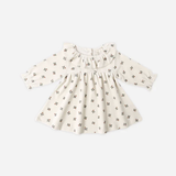 Quincy Mae - Velour Baby Dress - Holly Berry