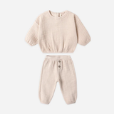 Quincy Mae - Textured Sweat Set - Antique