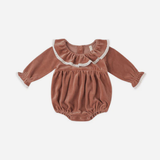 Quincy Mae - Wendy Romper - Cranberry